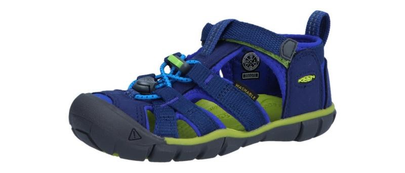 Keen sandalo scarpe outdoor per bambini Seacamp II CNX blue deepths Chartreu (blu) 10