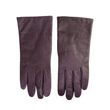 Isotoner Aris 115 Classic Womens Genuine Leather Gloves Sz 8 Thinsulate Purple
