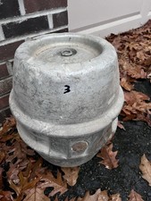 Vtg Stainless Steel Beer Keg Rat Rod Gas Tank 7.75 Lg Hot Rod Industrial