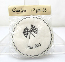 Vintage Indy 500 Paper Coasters Set of 12 Indianapolis Motor Speedway