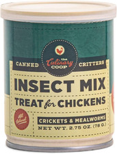 Fluker's Culinary Coop Canned Mealworms Crickets Chicken Treat 2.75 Oz