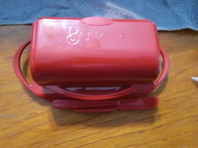 Kitchen Concepts Unlimited Butterie Flip-Top Butter Dish Red