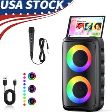Portable Bluetooth Speaker Sub Woofer Heavy Bass Loud Sound Party System w/ MIC