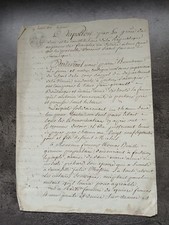 Acte Notarié 1809 Napoléon 1er Tribunal PREMIER EMPIRE