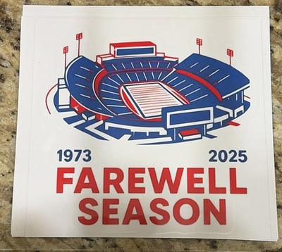 #ad #ad Highmark Buffalo Bills Stadium Farewell Season Sticker 2” $3.99