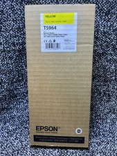 Epson T5964 Yellow 350ml Ink Cartridge, Genuine Date: 2021