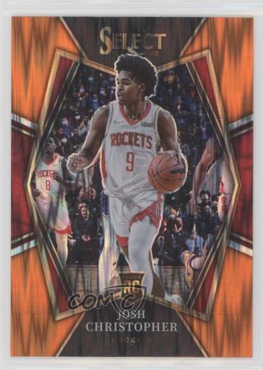 2021-22 Panini Select Premier Level Orange Flash Prizm Josh Christopher #133 0q2
