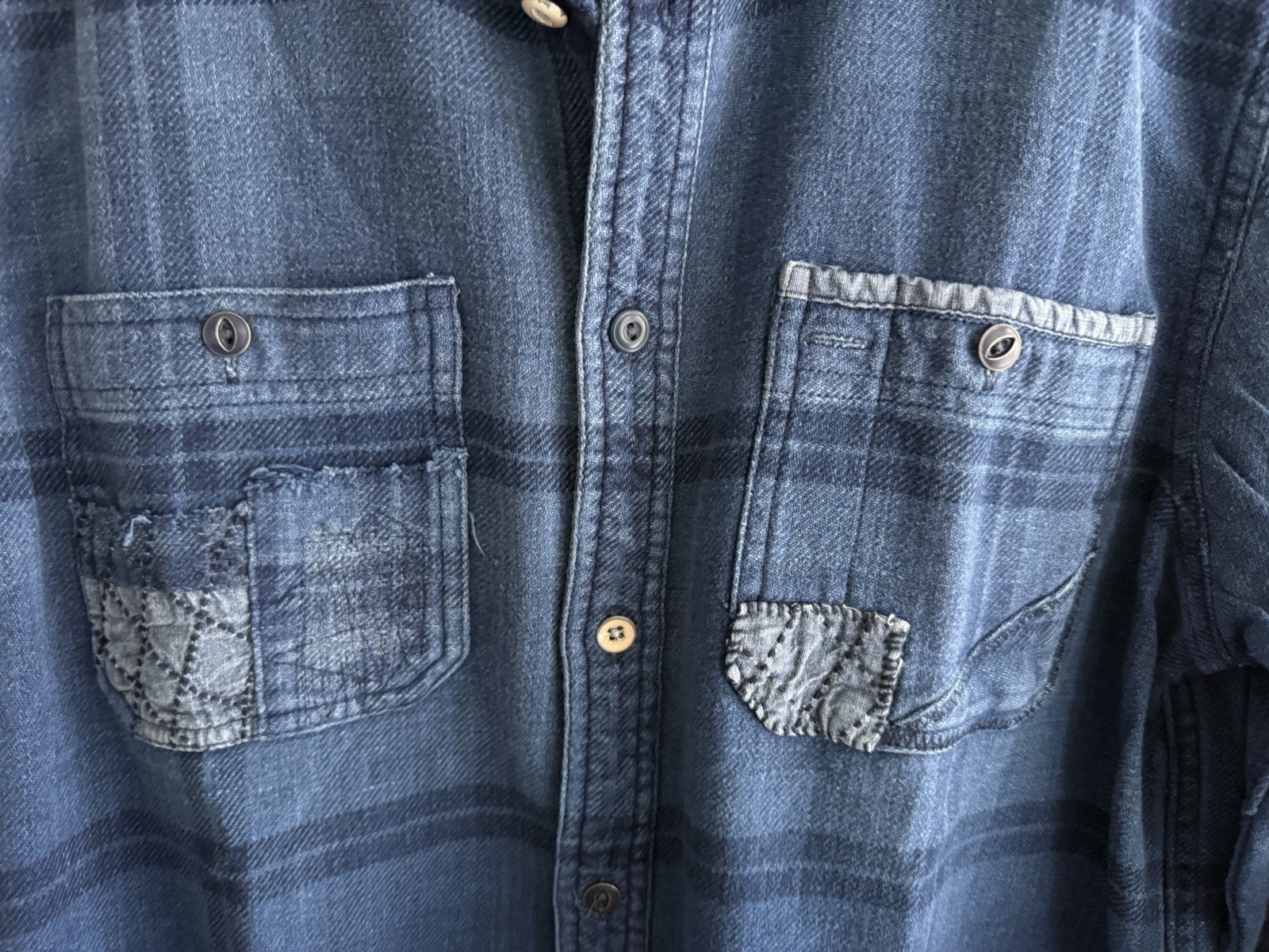 Polo Ralph Lauren Patchwork Button-down Long Slee… - image 3