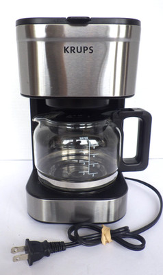 Krups Simply Brew Compact Coffee Maker 5 Cup Plastic & Stainless Steel KM202
