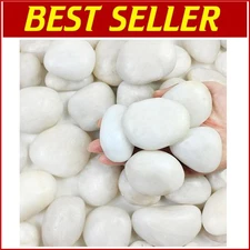 Commercial Grade 20lbs White Rock Pebbles for Gardens, Aquariums, and Crafts