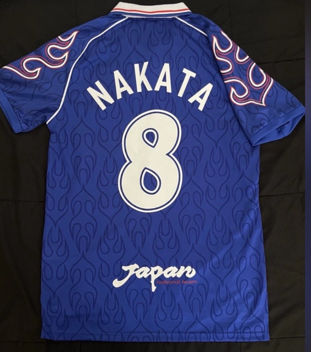 Nakata #8 1998 Japan XL Retro Jersey Soccer Football Retro X Large