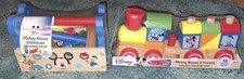 Melissa  Doug Disney Mickey Mouse Wooden Tool Kit  Wooden Stacking Train Lot