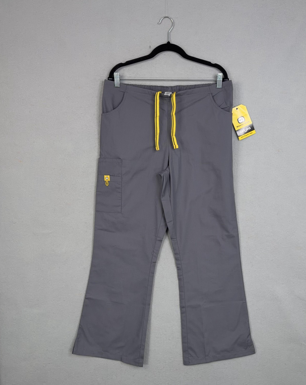 Womens Large Gray Cargo Workwear Medical Nurse