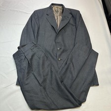 VTG Chaps By Ralph Lauren Suit Mens 42R Gray Wool 2 Piece Classic Notch Business