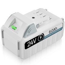 6.0Ah 24V Li-Ion Battery for Snow Joe  Sun Joe iON 24V 24VBAT-LTX 24VBAT-LTW