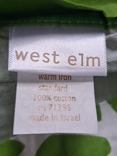 West Elm Duvet Cover + 2 Pillow Shams 100% Cotton Queen - Picture 11 of 14