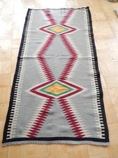 33 1/2 X 64 LARGE ANTIQUE VINTAGE GERMANTOWN TRANSITIONAL ERA NAVAJO INDIAN RUG