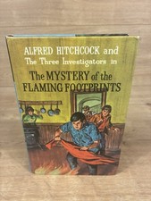 Three Investigators Flaming Footprints Collins Hardback 1977 Hitchcock