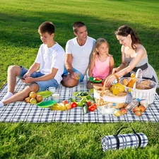 Picnic Blanket 80''X80'' Extra Large Outdoor Blanket, Waterproof, Sandproof, Mac
