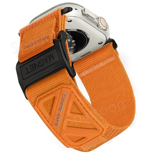 Magnetic NYLON Watch Strap for Apple Watch Band 10 9 8 7 6 SE 5 4 3 2 1 Ultra 2 - Picture 10 of 20