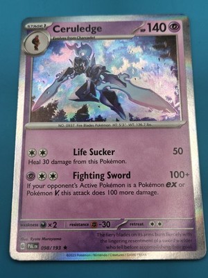 Pokémon TCG: Ceruledge - 098/193  Holo Rare  Paldea Evolved LP