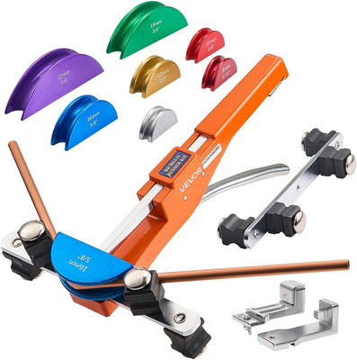 Tubing Bender Kit, 1/4 to 7/8 Inch, Compact Ratcheting Tube Pipe Bender, Forward