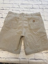 Carhartt Men  s Size 40 Canvas Cargo Khaki Relaxed Fit Shorts