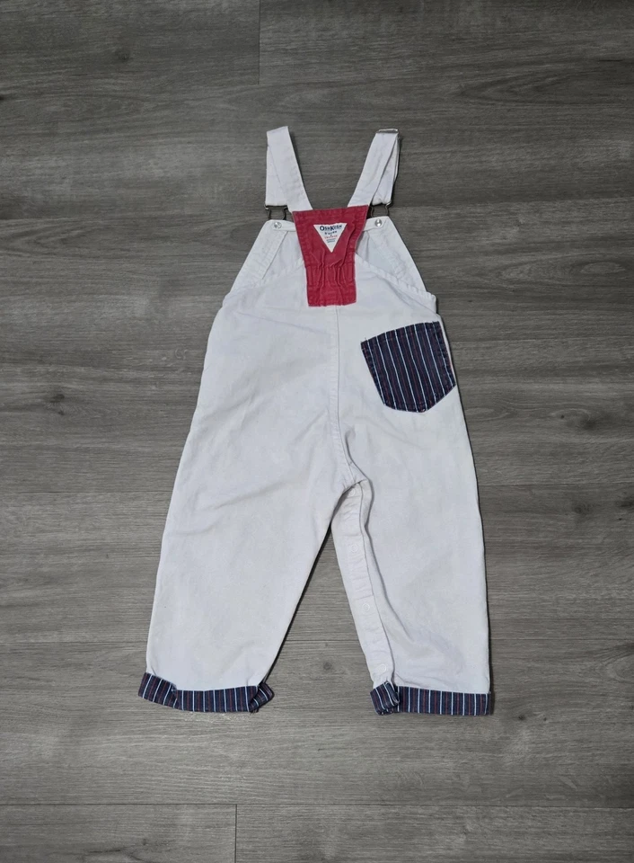 Винтажный комбинезон OshKosh B'Gosh размер 4T Vestbak Club Commodore сделано в США - Изображение 2 из 4