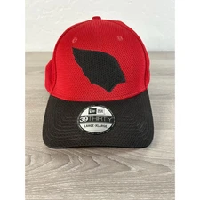 Arizona Cardinals NFL New Era Flexfit Hat Subdued Logo Red Cap Men's L-XL- EUC