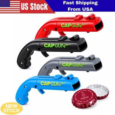 Beer Cap Gun Funny Launcher Shooter Bottle Opener Creative Drinking Game Family