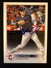 2022 Topps Update Luke Maile Signed Card US326 Guardians Autograph Auto