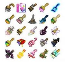 Neopets - 10 X Paint Brush Assortment - Virtual Items - Fast and Safe