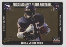 1993 Action Packed Monday Night Football Neal Anderson #33 1a7j