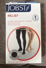 JOBST Relief Compression Stockings 15-20mmHg Medium Beige Thigh High