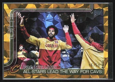 Jarrett Allen/Donovan Mitchell For the Land 2025-26 Topps Gold Diamante /50 #278