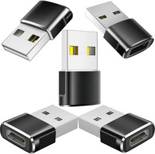 USB to USB C Adapter 5 Pack, USBC Female to a Male Car Charger Type-C Converter