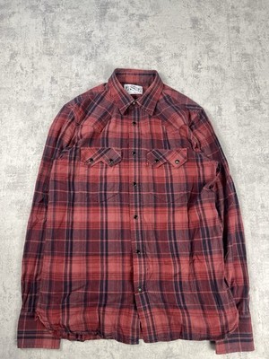 Levi s Strauss Vintage Hemd rot schwarz | Herren M