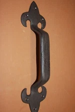 1-LARGE HANDLE,Fleur De Lis  Accent,Gate Hardware,Victorian Decor,Door Pulls