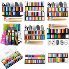 Bowitzki Professional One Stroke Face Paint Palette Many Design Easy Creation