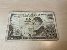 100 Pesetas Note Spain 1965 Banknote Espana Pesetas