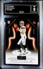 2018 Panini Playbook #128 Baker Mayfield RC Cleveland Browns Rookie GMA 9 MINT