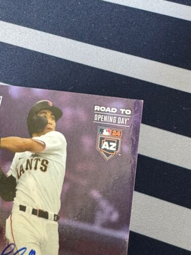 2024 MLB Topps NOW Road To Opening Day JUNG HOO LEE Purple Auto #'d/25 JLE-A SF - Picture 4 of 4