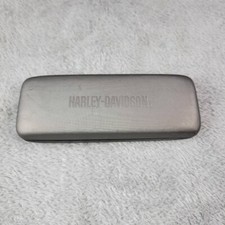 Harley Davidson Light Gray  Black Clamshell Hard Glasses Sunglasses Case