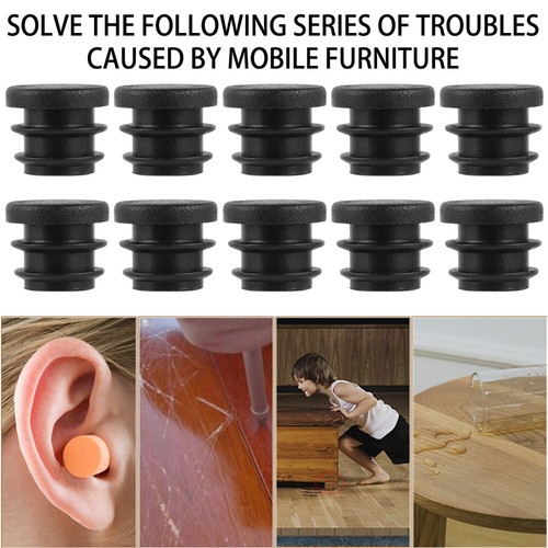 100pcs Plastic Chair Feet Round Plastic Plug Chair Leg Plugs Plastic Hole Plugs - Picture 10 of 12