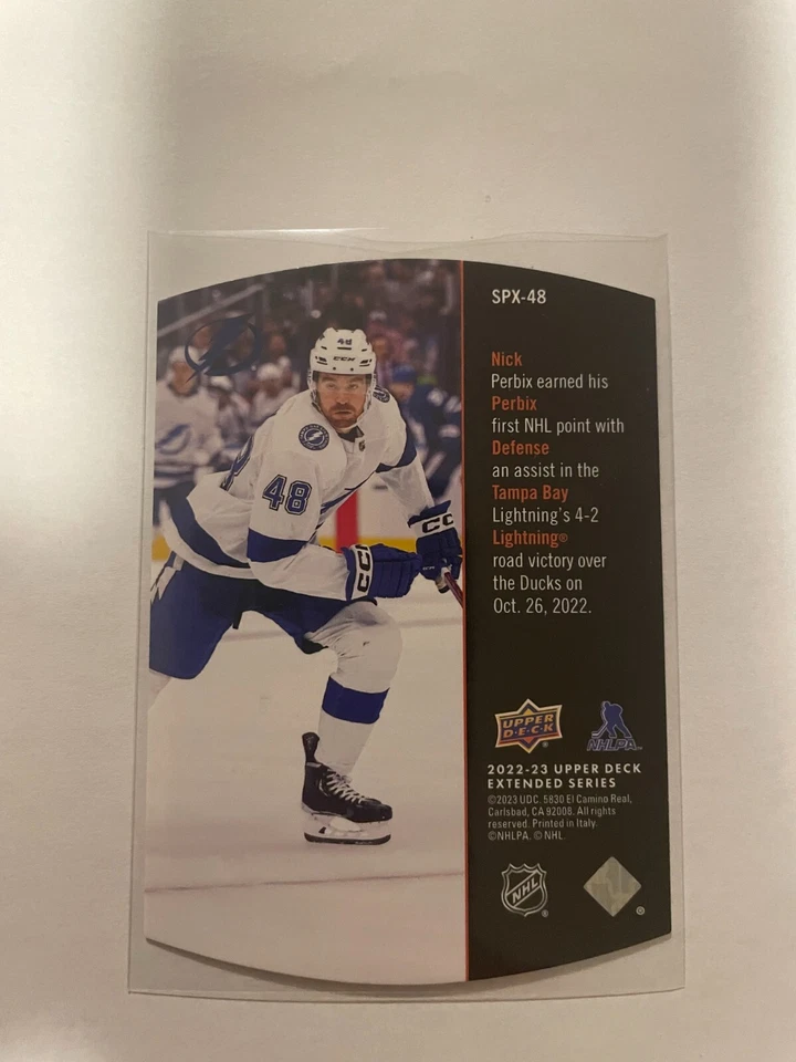 2022-23 UD Extended Series 1997-98 SPx Retro Rookies #SPX-48 Nick Perbix - Image 2 of 2