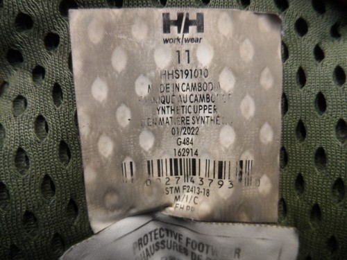 HELLY HANSEN Men's Alum Toe CP Mid-Cut Work Boots HHS191010 Black/Camo Size 11M - Picture 13 of 13