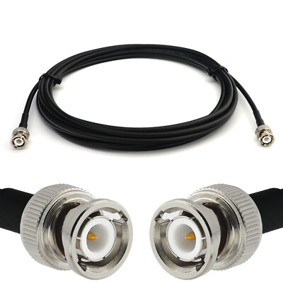 BNC Stecker auf BNC Stecker Koaxial UHF Antennenkabel 50ohm RG58 für CB Funk HAM
