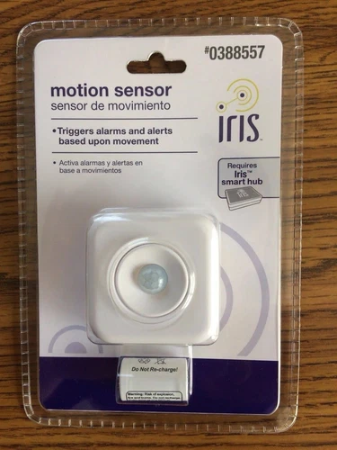 Iris Motion Sensor White Model MOT901 Works With Hubitat (#0388557) New Sealed!