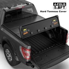 4 Fold Truck Tonneau Cover For 2019-2023 Chevy Silverado GMC Sierra 5.8FT Bed