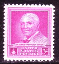 #953 DR. GEORGE WASHINGTON CARVER. LOT OF (10) MINT SINGLES. F-VF NH! 